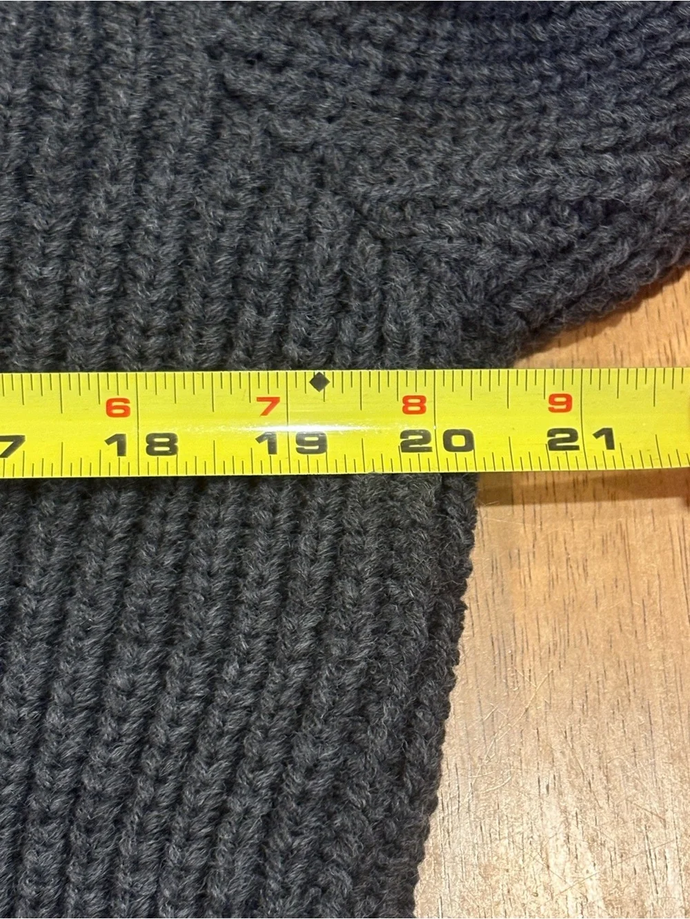 NWT Leif Nelson Men's Dark Gray Cable Knit Toggle Cardigan Shawl Turtleneck L